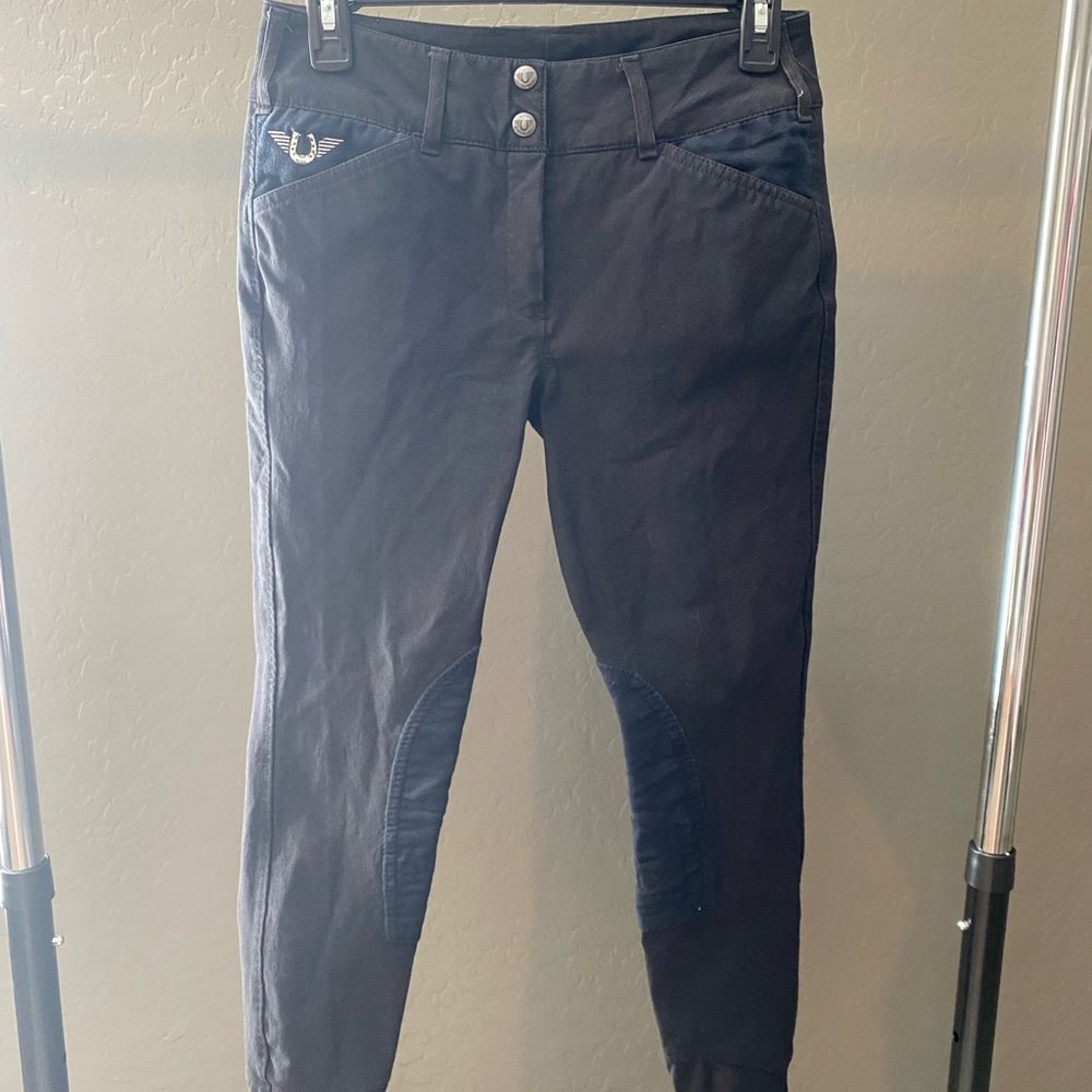 TuffRider Sierra Bamboo Knee Patch Breeches - Black